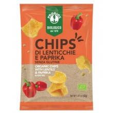 Chips di lenticchie e paprika 40gr